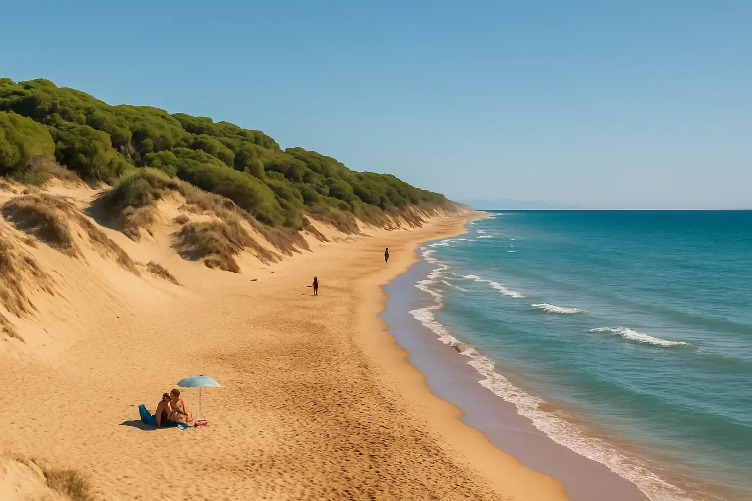 De stranden van Guardamar del Segura: duinen en dennen